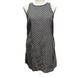 Alice & Olivia‎ Geometric Print  Straight Mini Dress M Pockets
